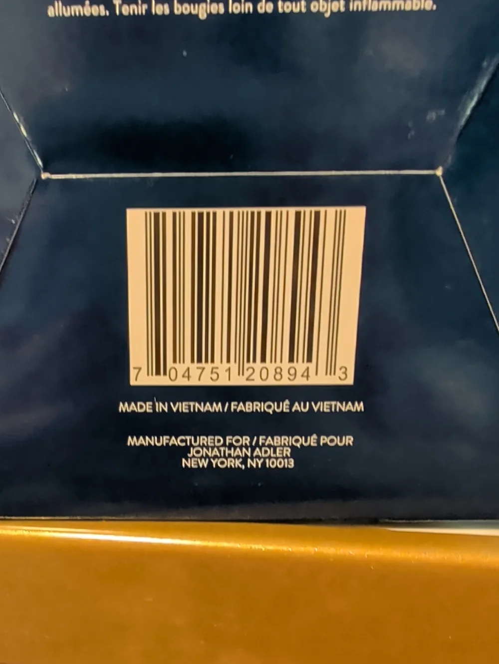 BRAND NEW jonathan adler fleur de sel candle